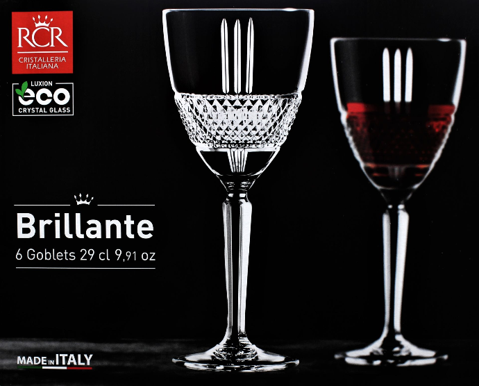 Brillante 6 Goblets 29cl, 9.91oz
